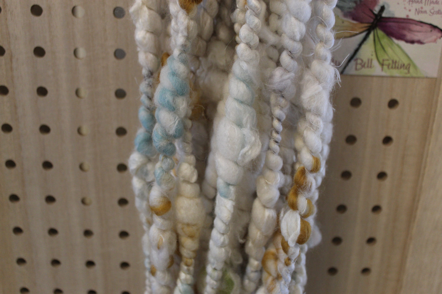 Thick and Thin Coiled Art Yarn - 11 Yards