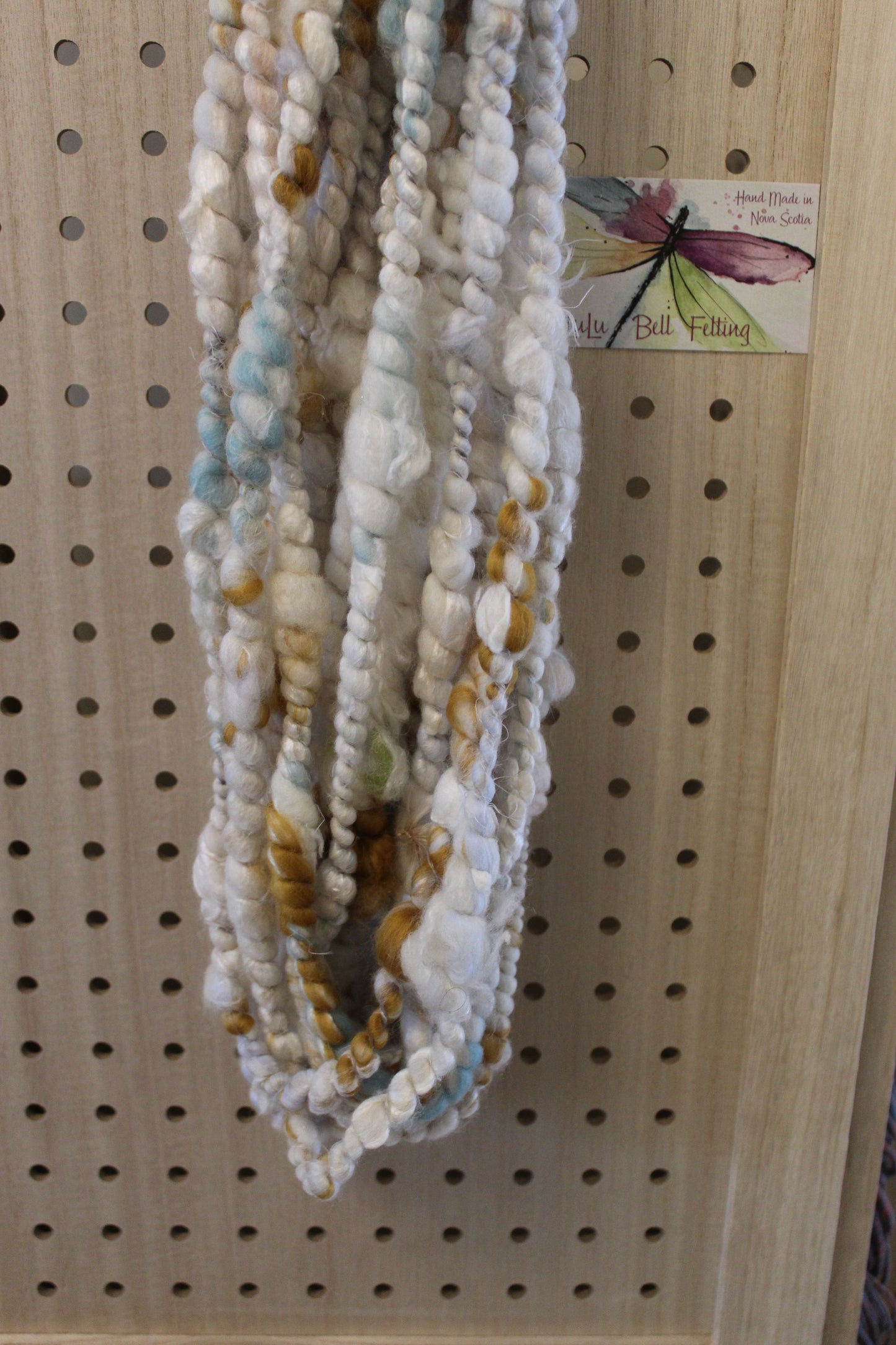 Thick and Thin Coiled Art Yarn - 11 Yards