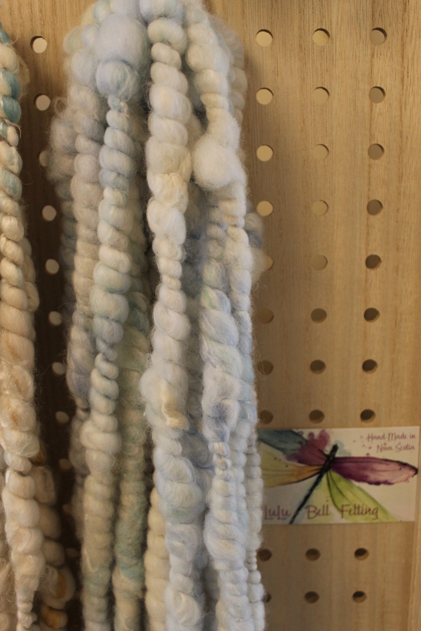 Thick and Thin Coiled Art Yarn - 10 Yards
