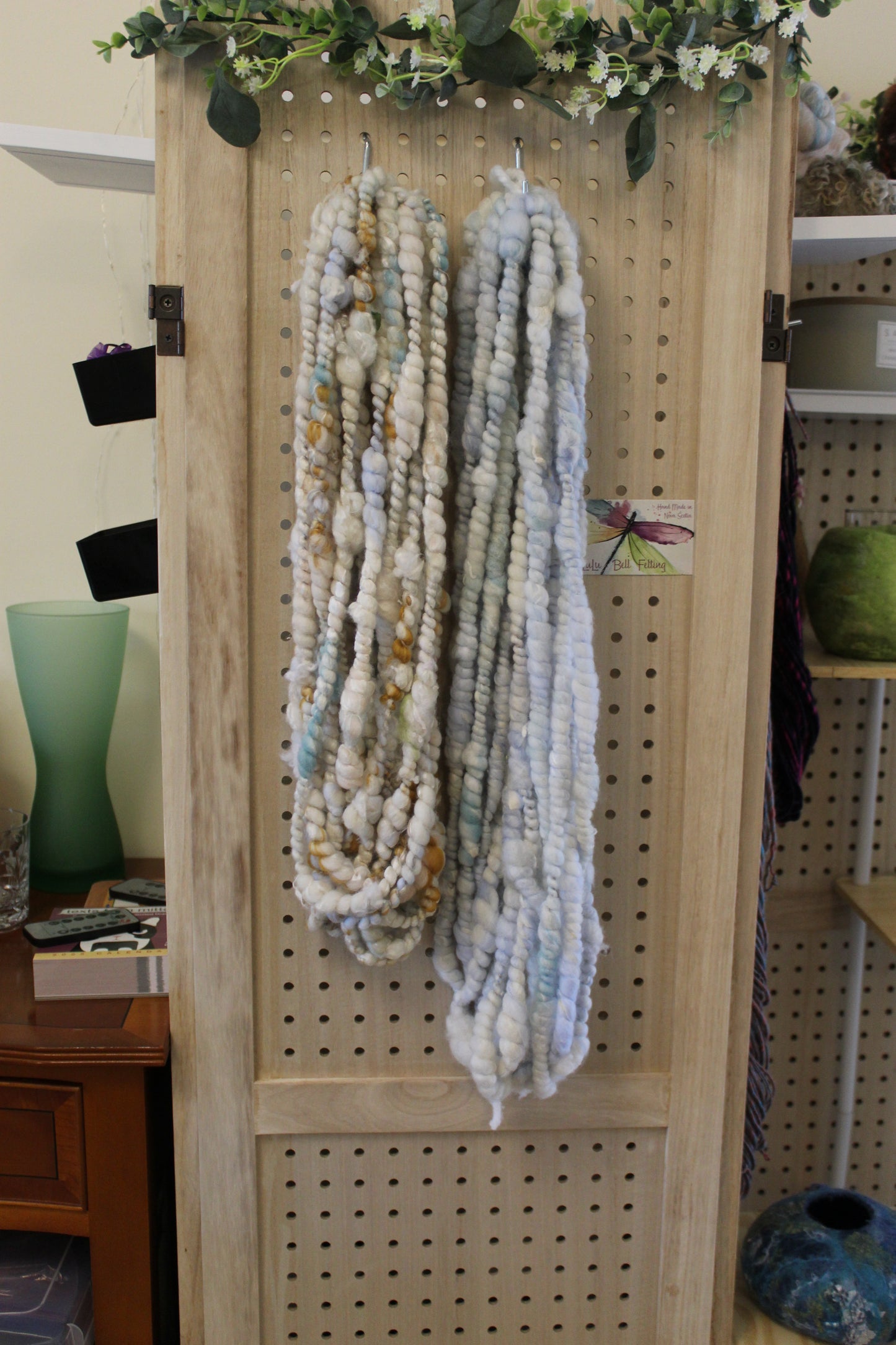 Thick and Thin Coiled Art Yarn - 10 Yards