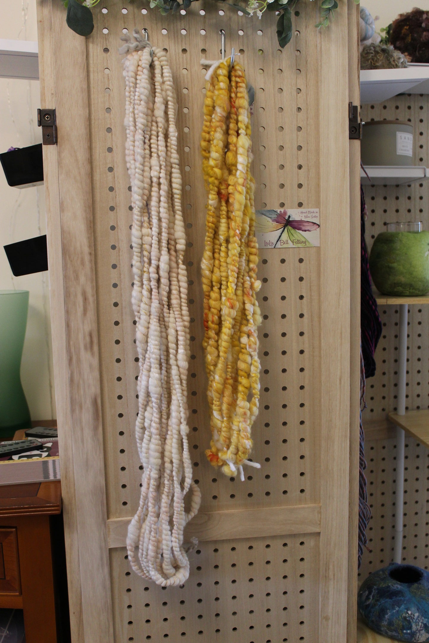 Core Spun Coiled Art Yarn