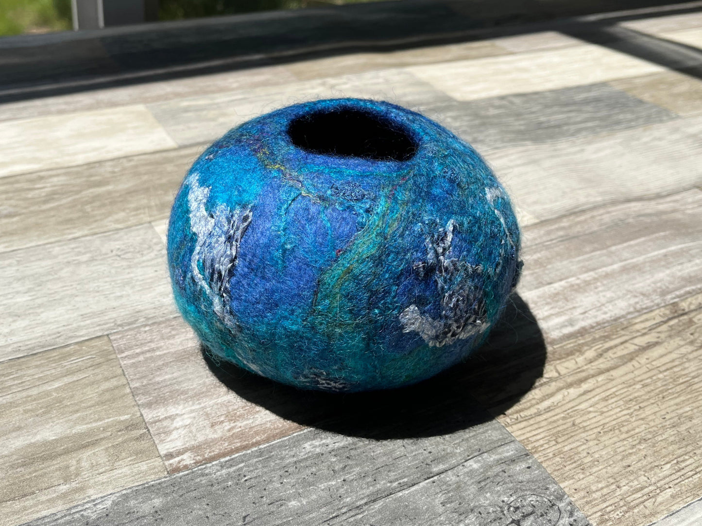 Felted Ocean Inspired Bowl