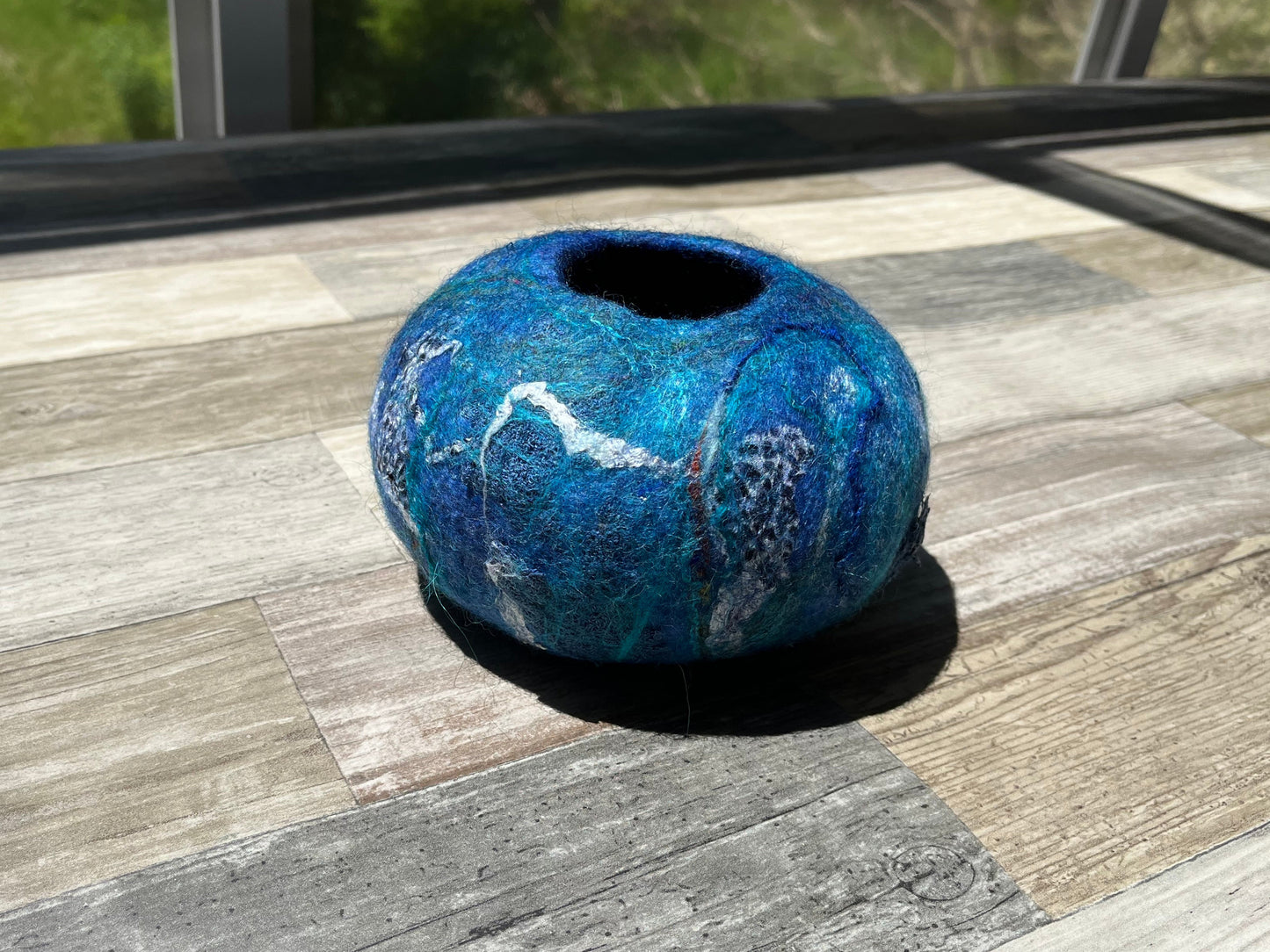 Felted Ocean Inspired Bowl