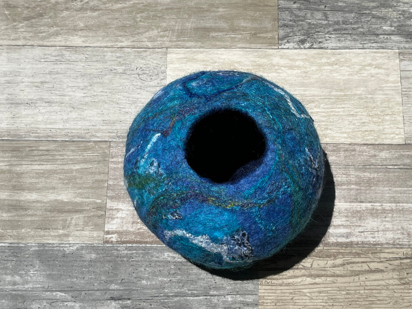 Felted Ocean Inspired Bowl