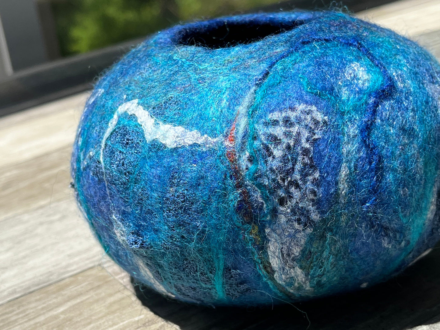 Felted Ocean Inspired Bowl