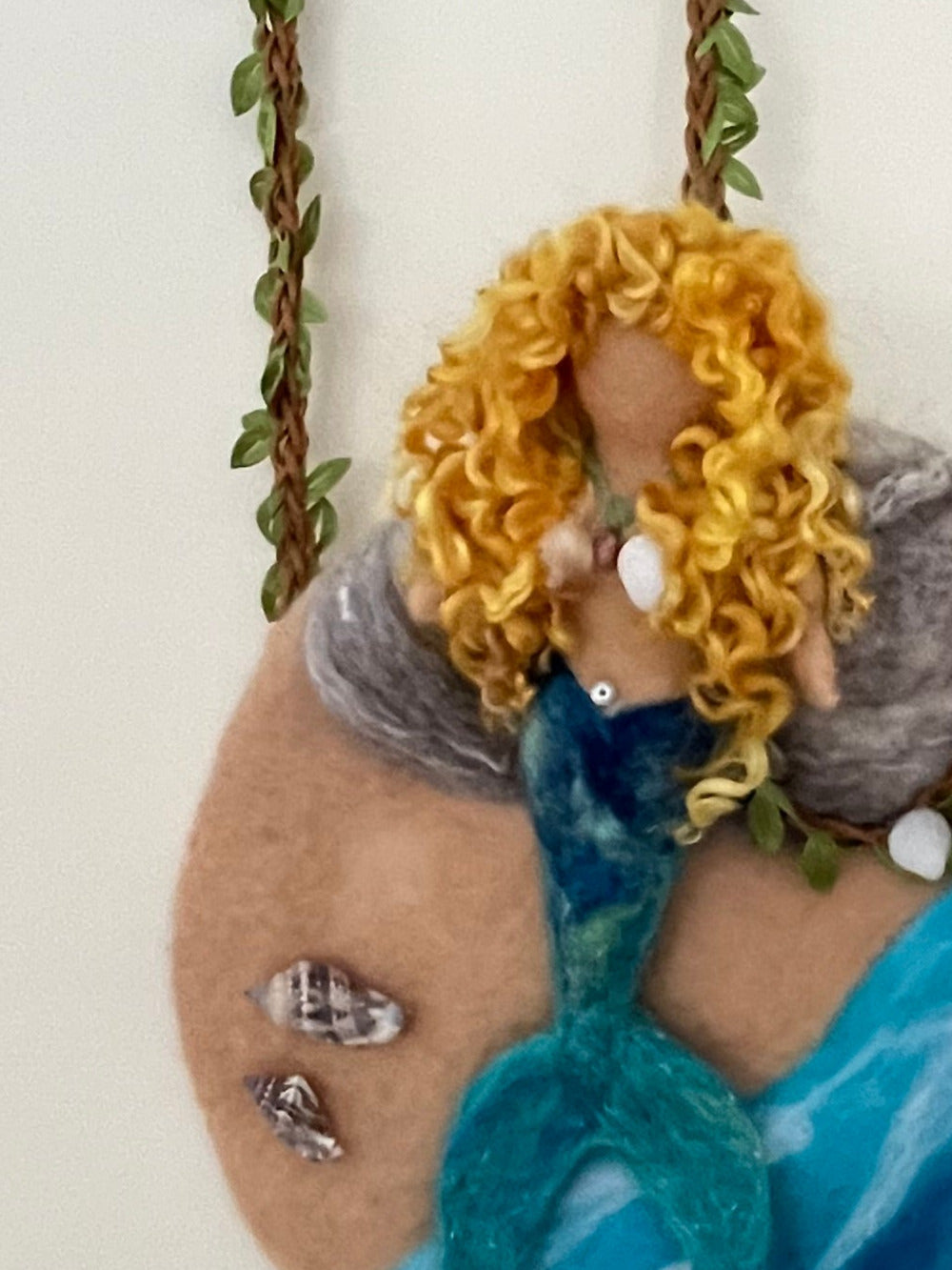 Needle Felted Mermaid wall hanging