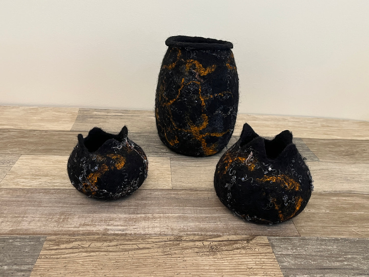 Bowl set - wet felted
