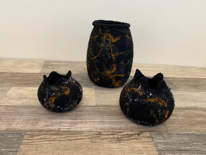 Bowl set - wet felted
