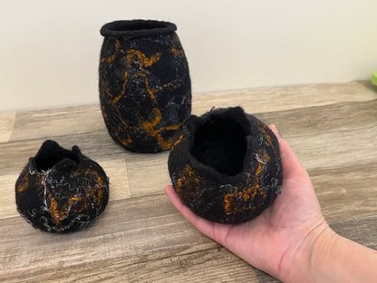 Bowl set - wet felted