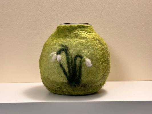 Felted Snowdrop Bowl