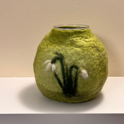 Felted Snowdrop Bowl