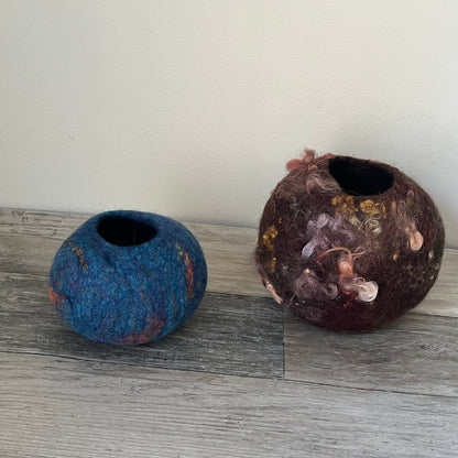 Felted Bowl - Blue