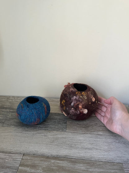 Felted Woodsy Bowl