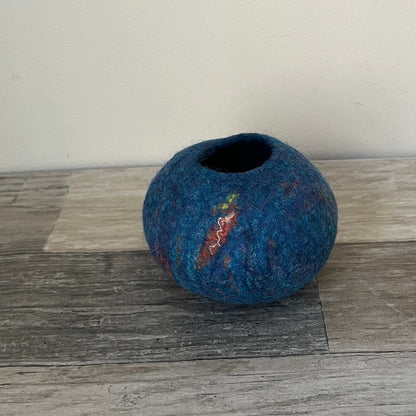 Felted Bowl - Blue