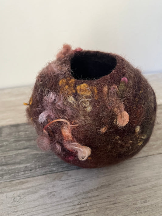 Felted Woodsy Bowl