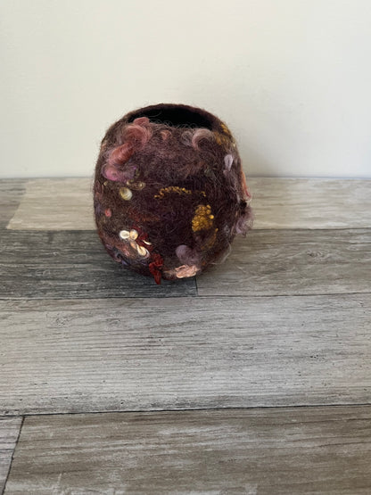 Felted Woodsy Bowl